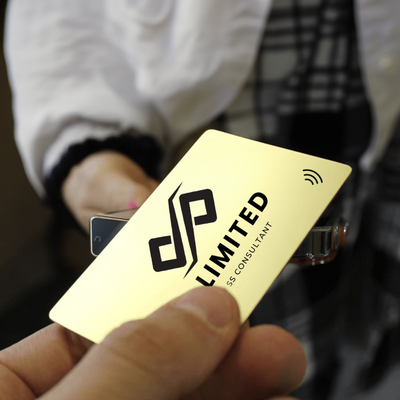 Gold Metal Digital Business Card