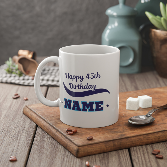 Personalised Mug Birthday Mug Custom Text Mug Gift Made in 1980