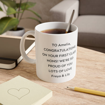 Personalised Graduation Mug UNIVERSITY OF CLASS OF 2025