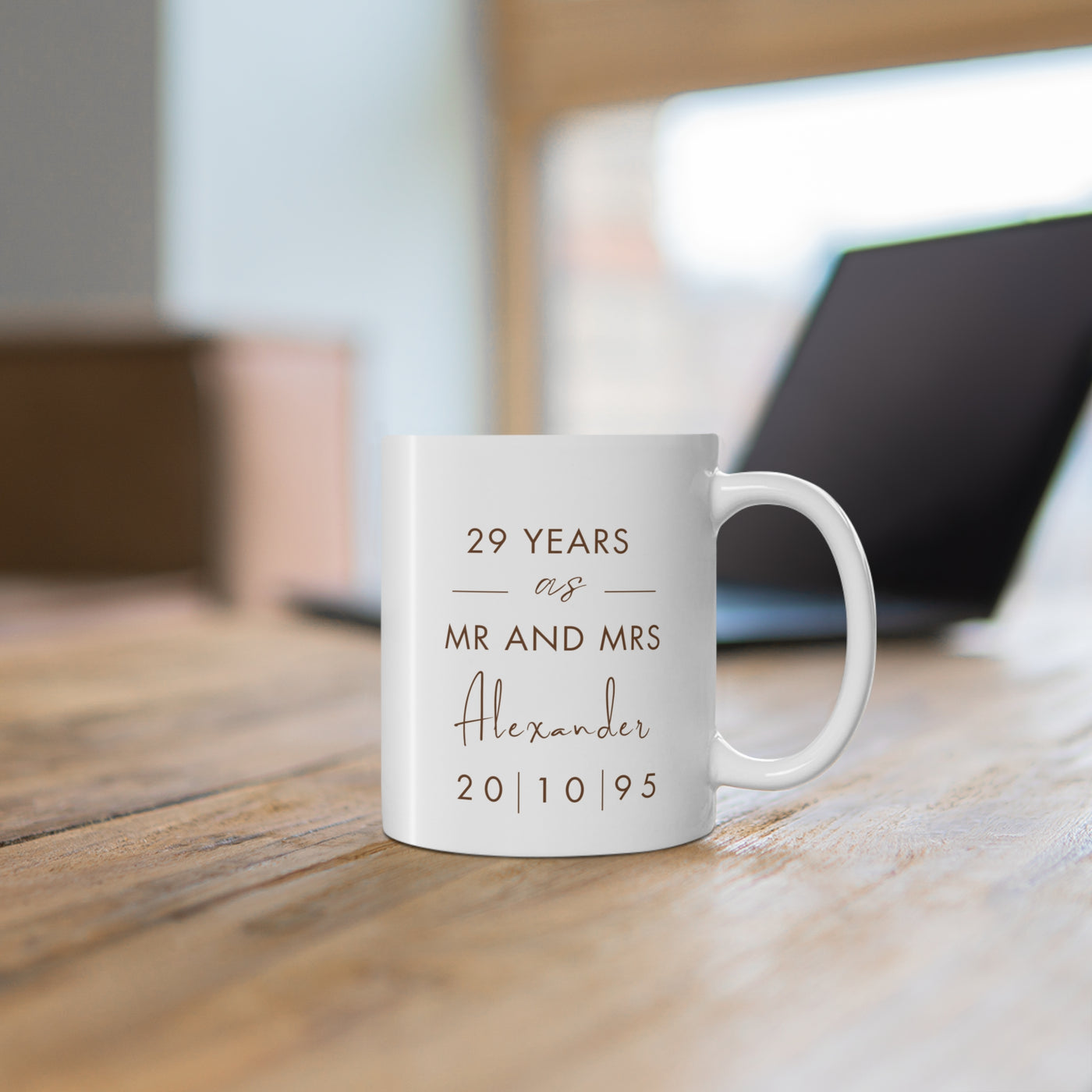 Personalised Wedding Gift, Personalised Couple Gift Mugs Mr & Mrs
