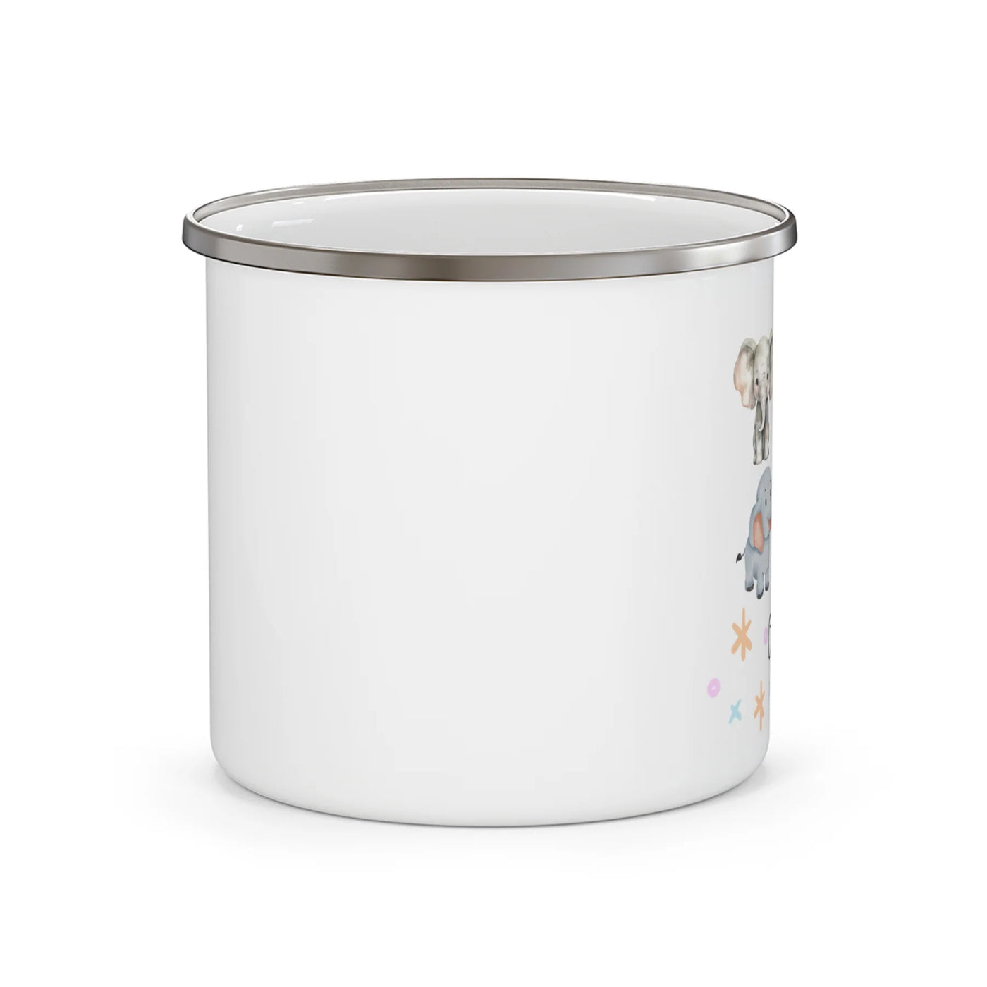 Kid animals in car mug | Personalized Enamel Mug for Kids | Custom Enamel Mu