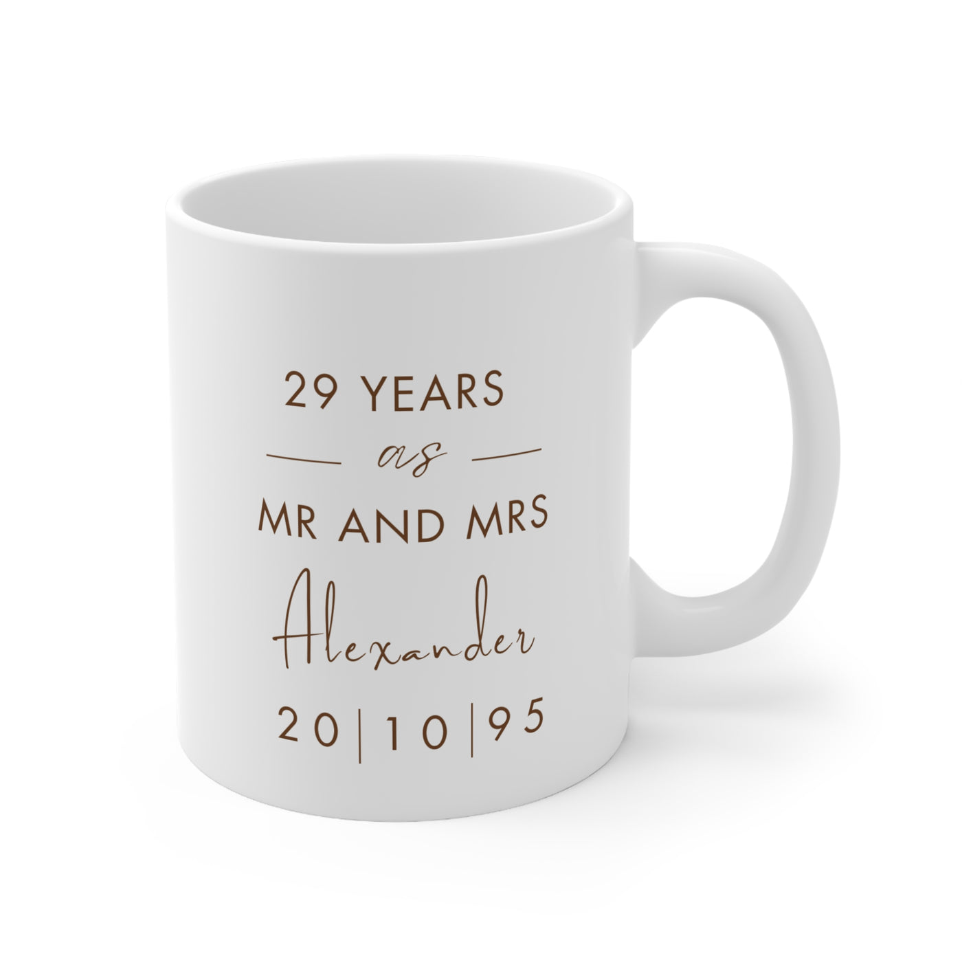 Personalised Wedding Gift, Personalised Couple Gift Mugs Mr & Mrs