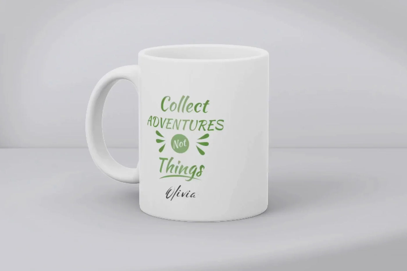 Collect Adventures Things Ceramic Mug - Gift For Her - Personalised Mug